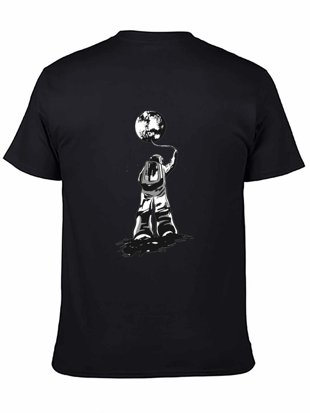 Astronaut & Moon T-Shirt - Stylish Graphic Tee