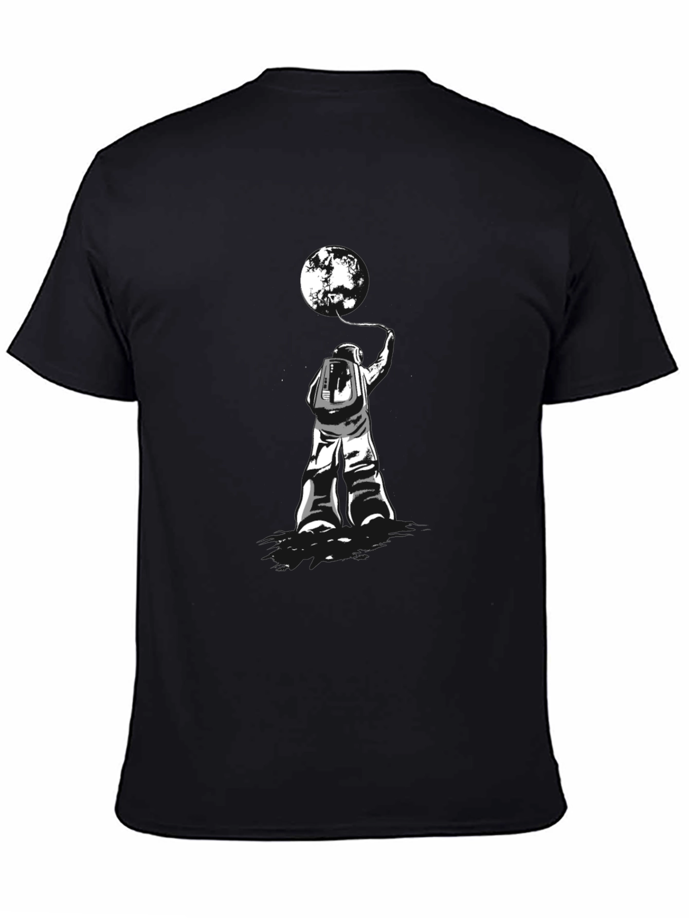Astronaut & Moon T-Shirt - Stylish Graphic Tee