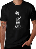 Astronaut & Moon T-Shirt - Stylish Graphic Tee