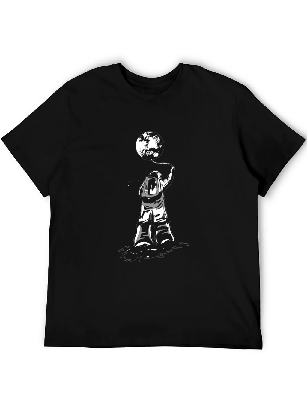 Astronaut & Moon T-Shirt - Stylish Graphic Tee