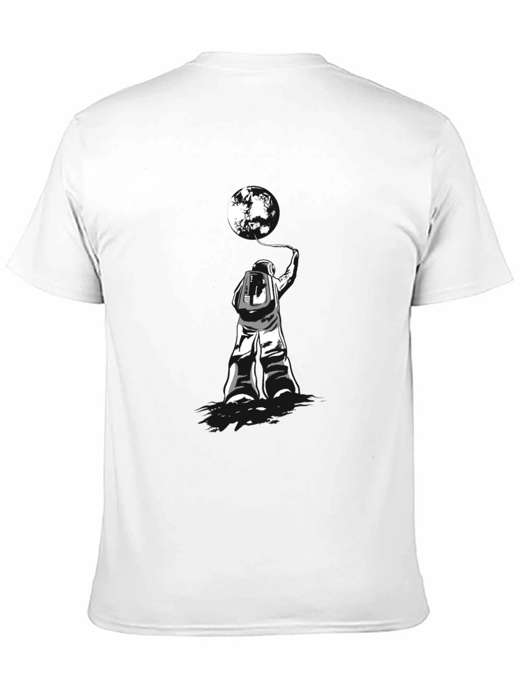 Astronaut & Moon T-Shirt - Stylish Graphic Tee