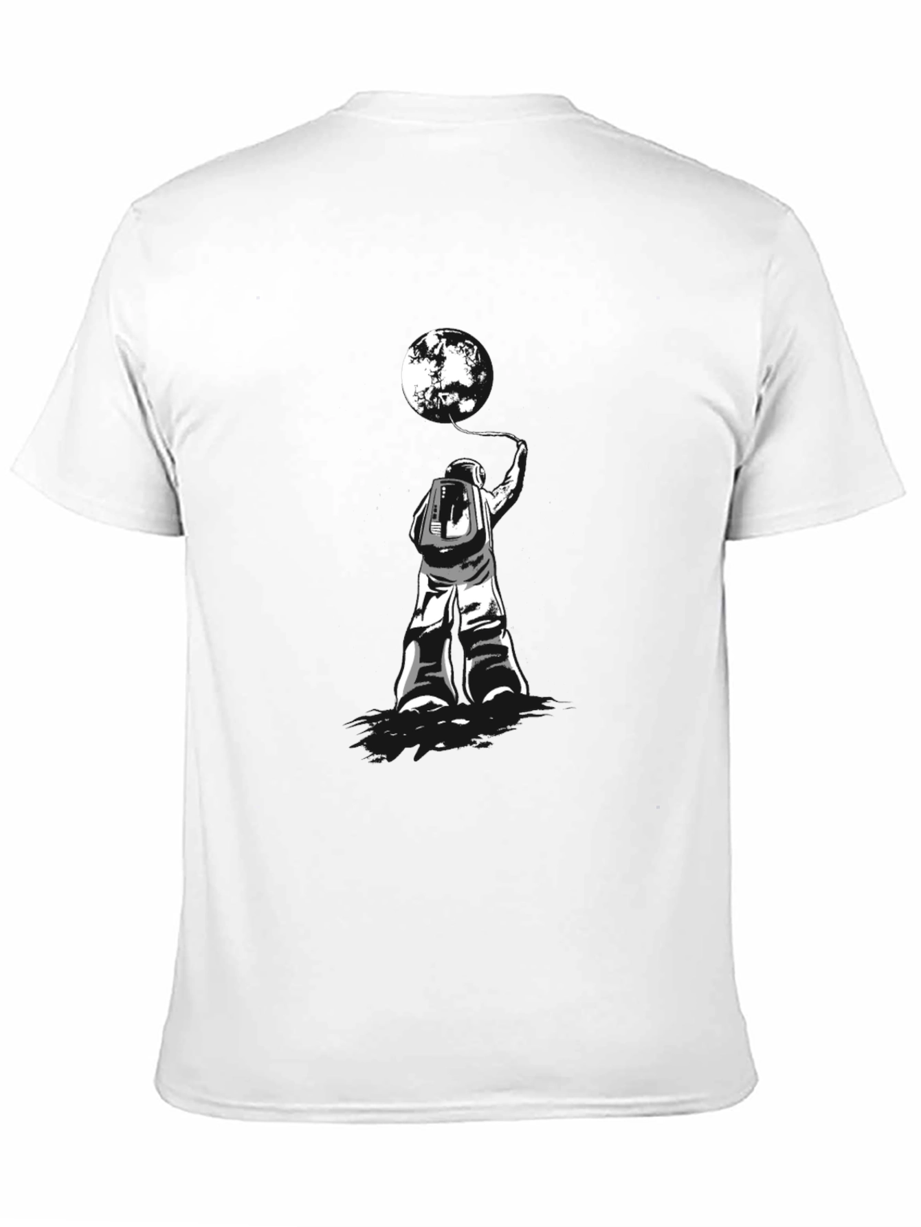 Astronaut & Moon T-Shirt - Stylish Graphic Tee