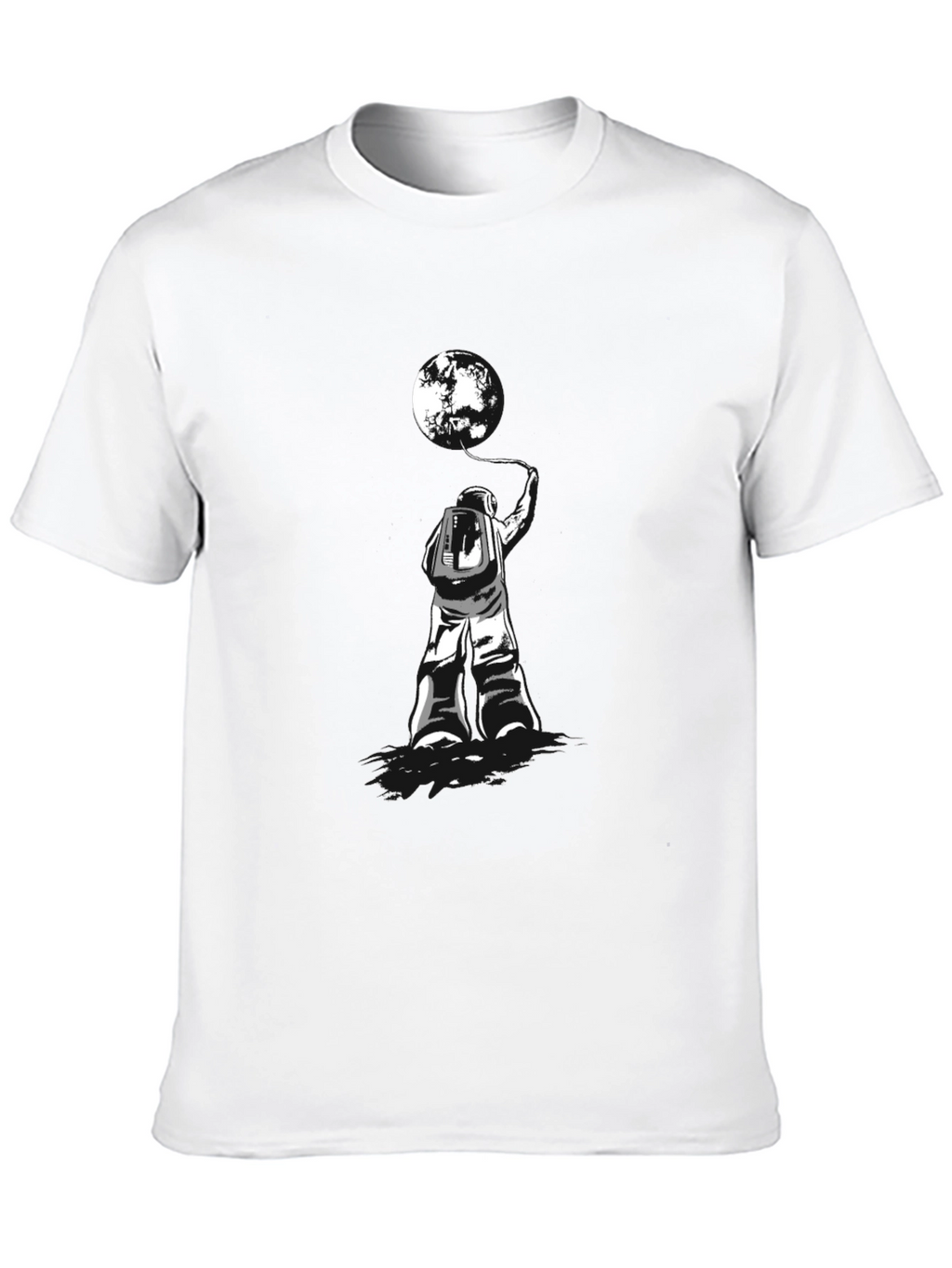 Astronaut & Moon T-Shirt - Stylish Graphic Tee