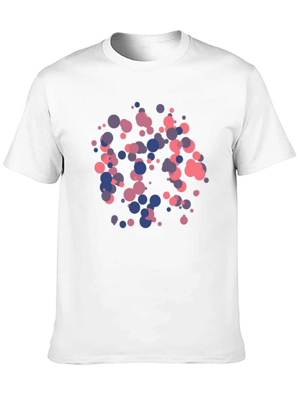 Abstract Dot Pattern Black T-Shirt