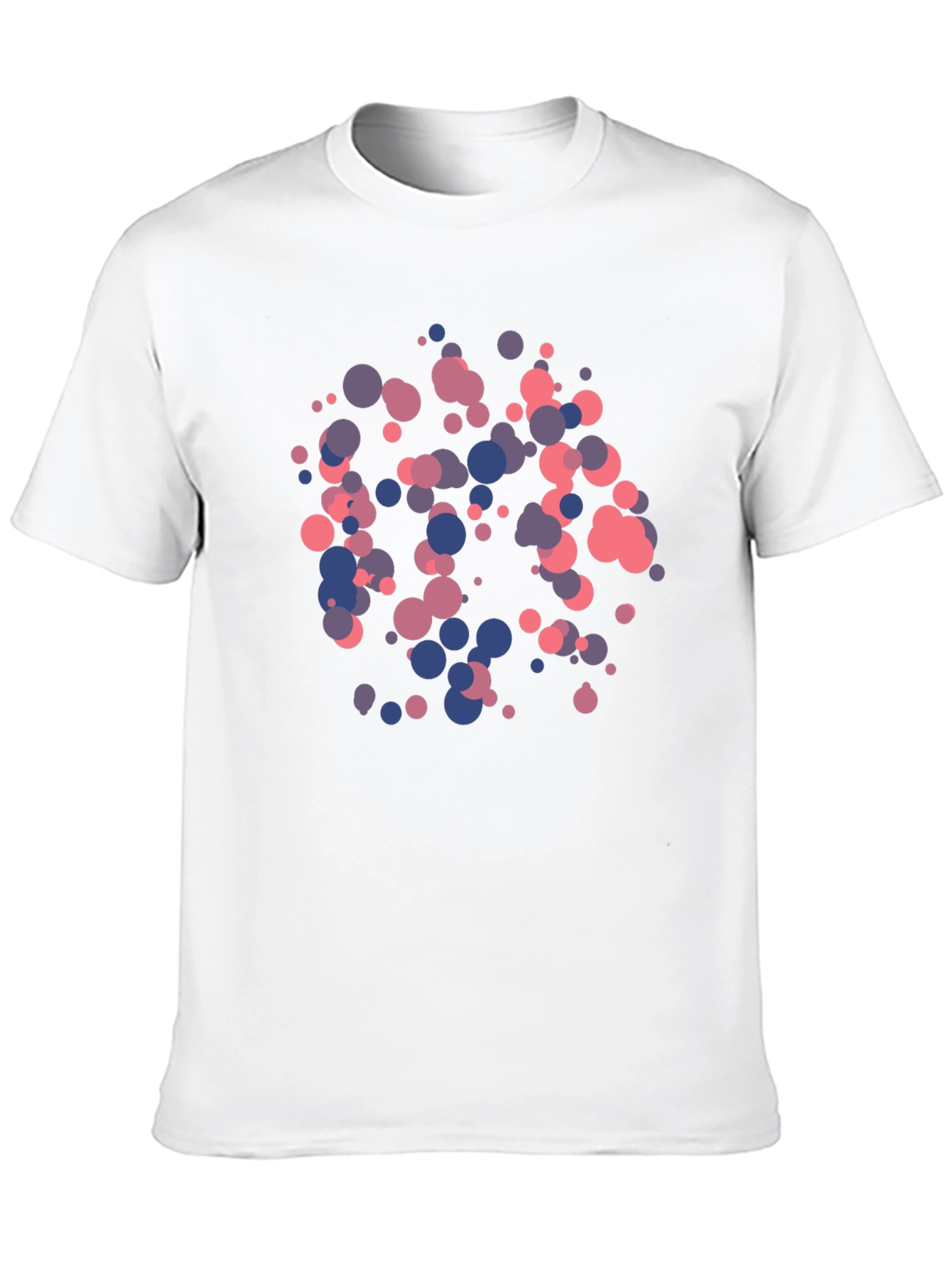 Abstract Dot Pattern Black T-Shirt