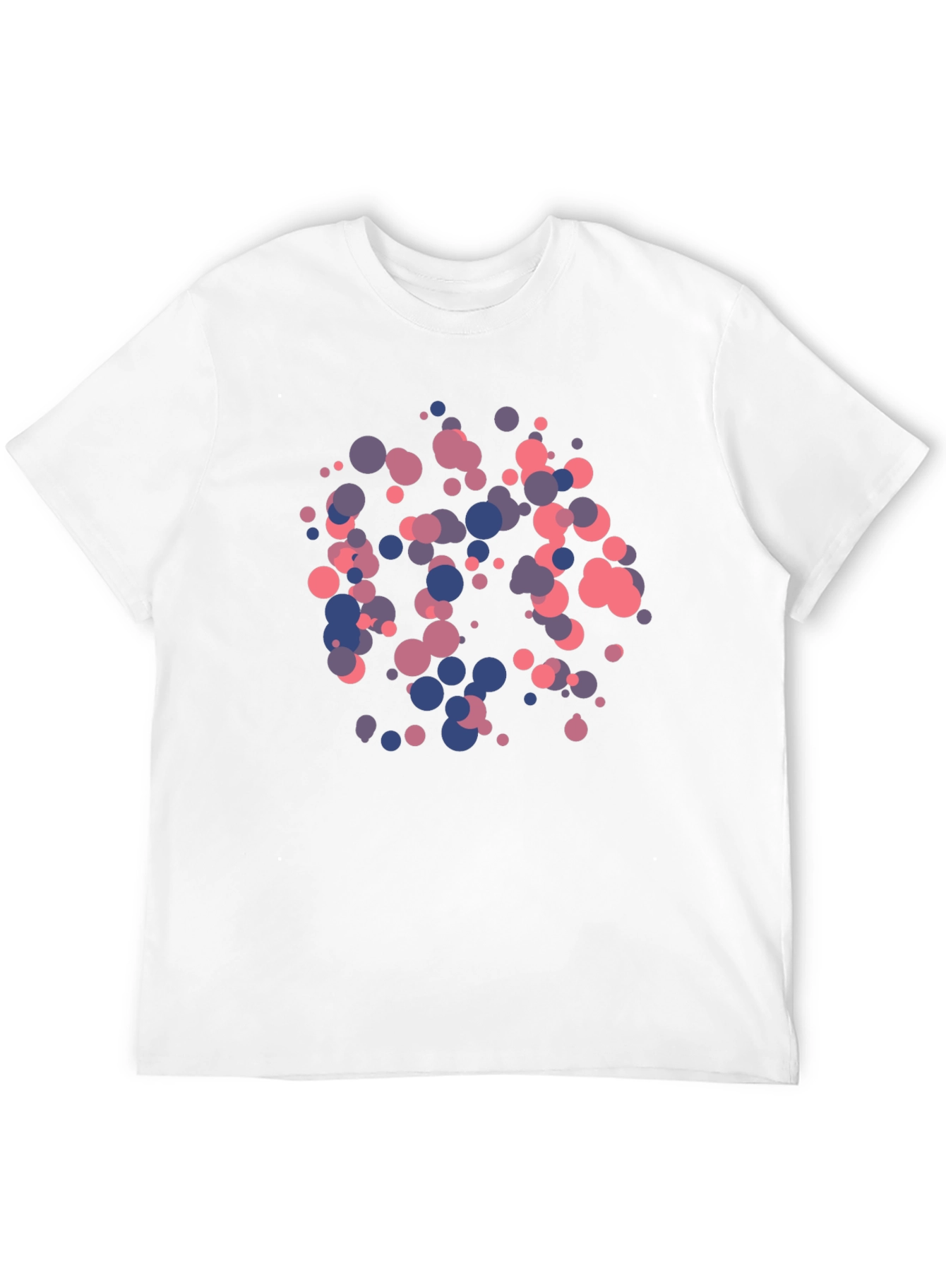 Abstract Dot Pattern Black T-Shirt