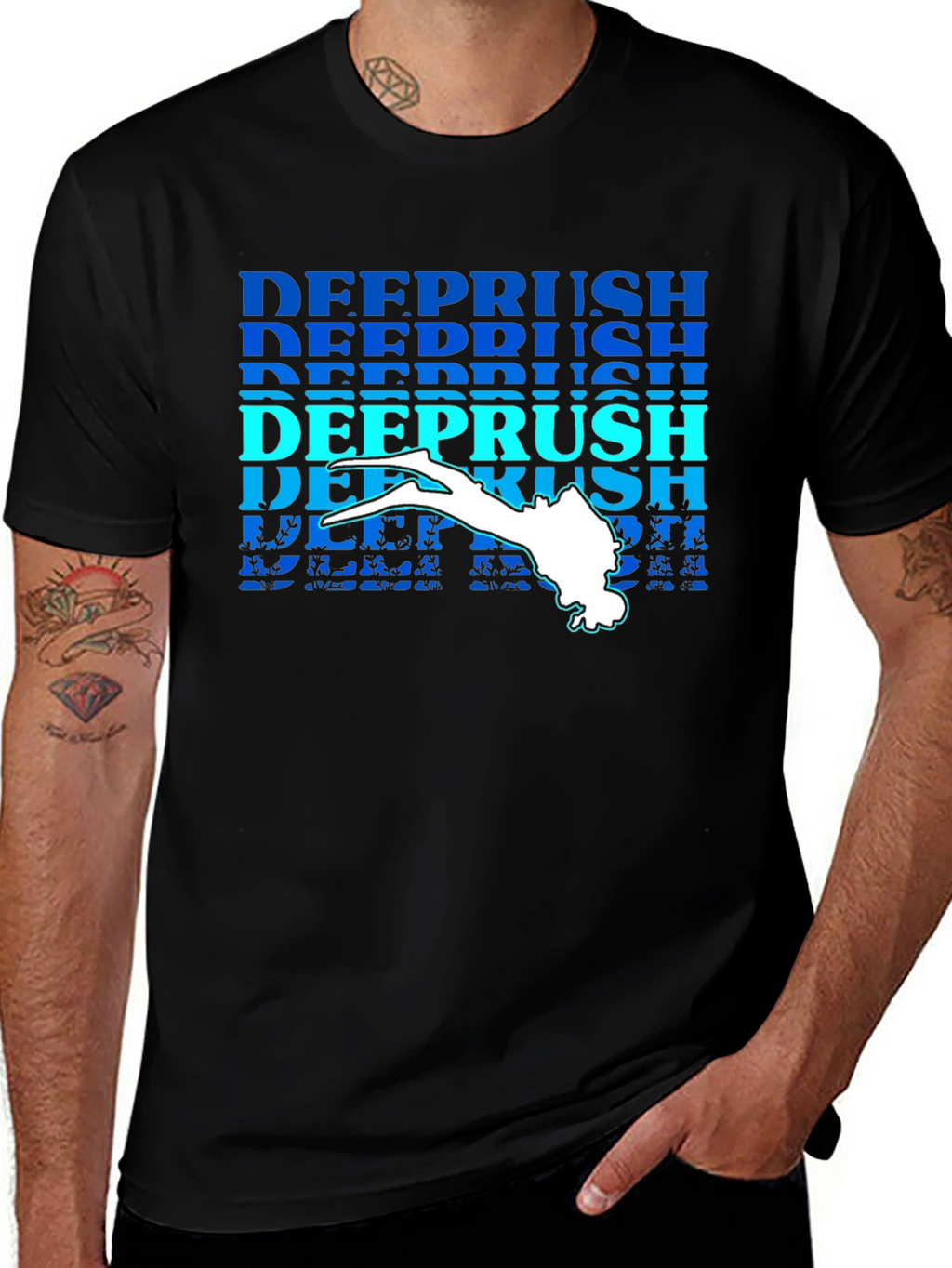 Deeprush Scuba Diver Graphic Tee