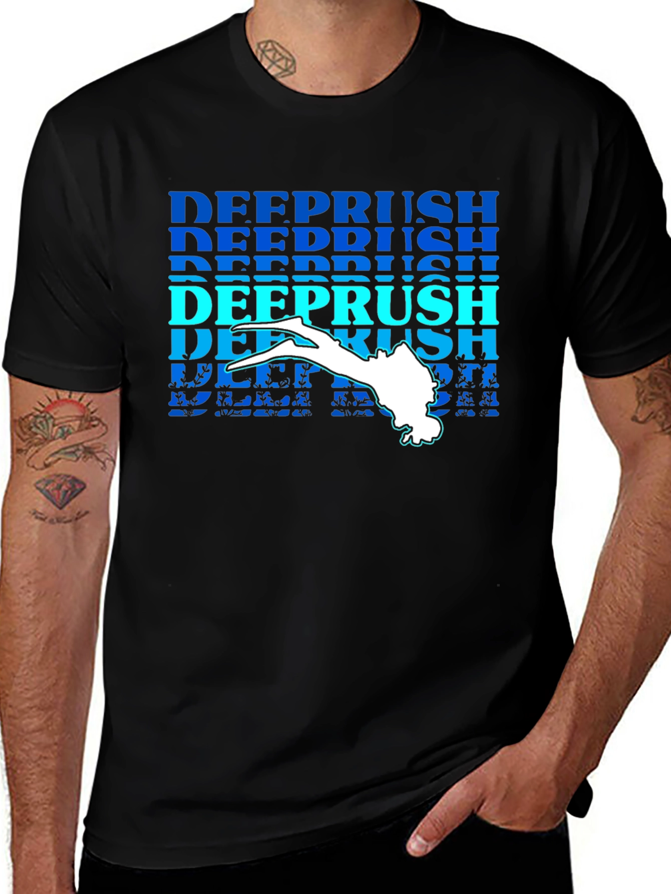 Deeprush Scuba Diver Graphic Tee