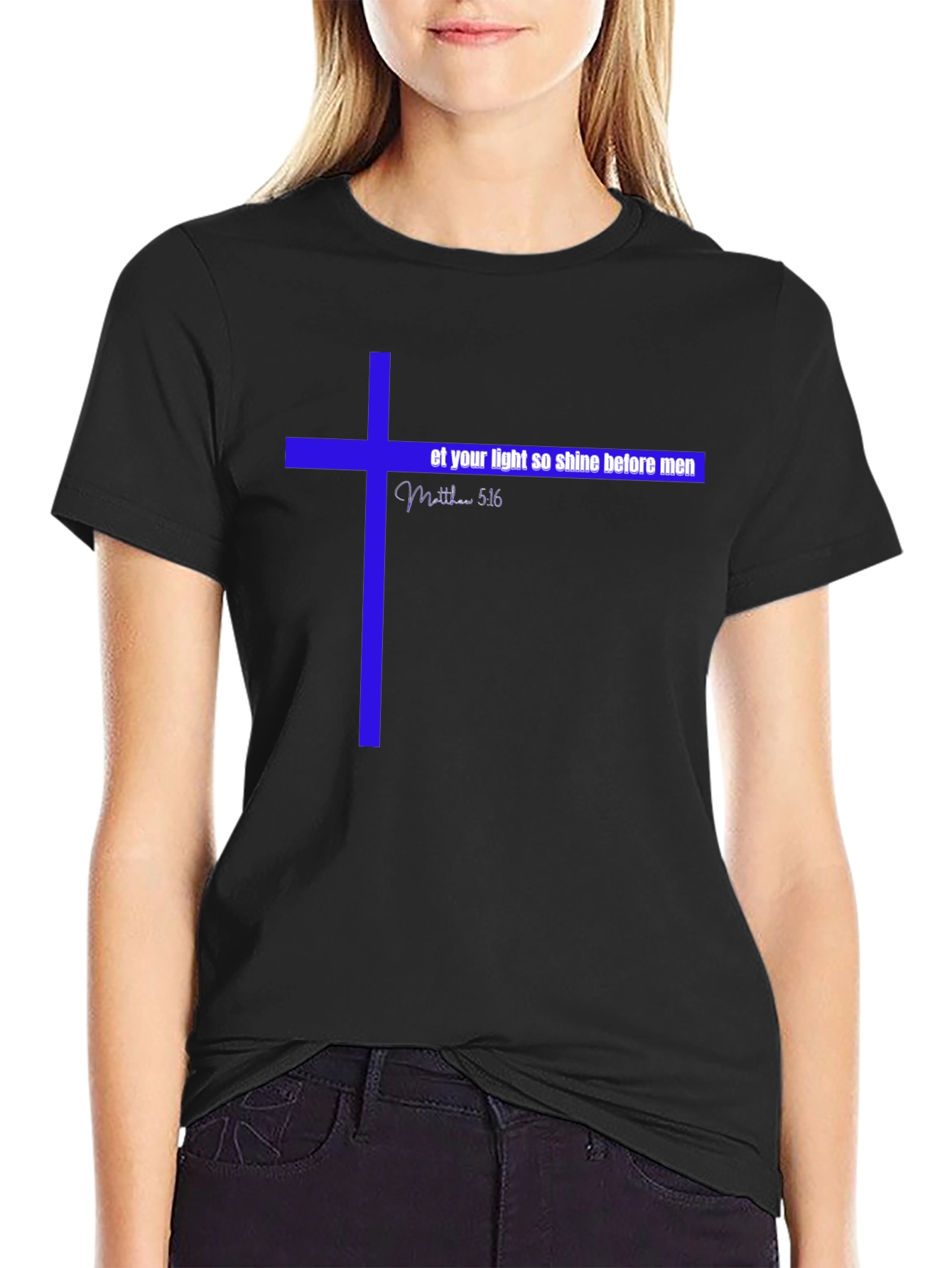 Christian T-Shirt - Let Your Light Shine - Matthew 5:16