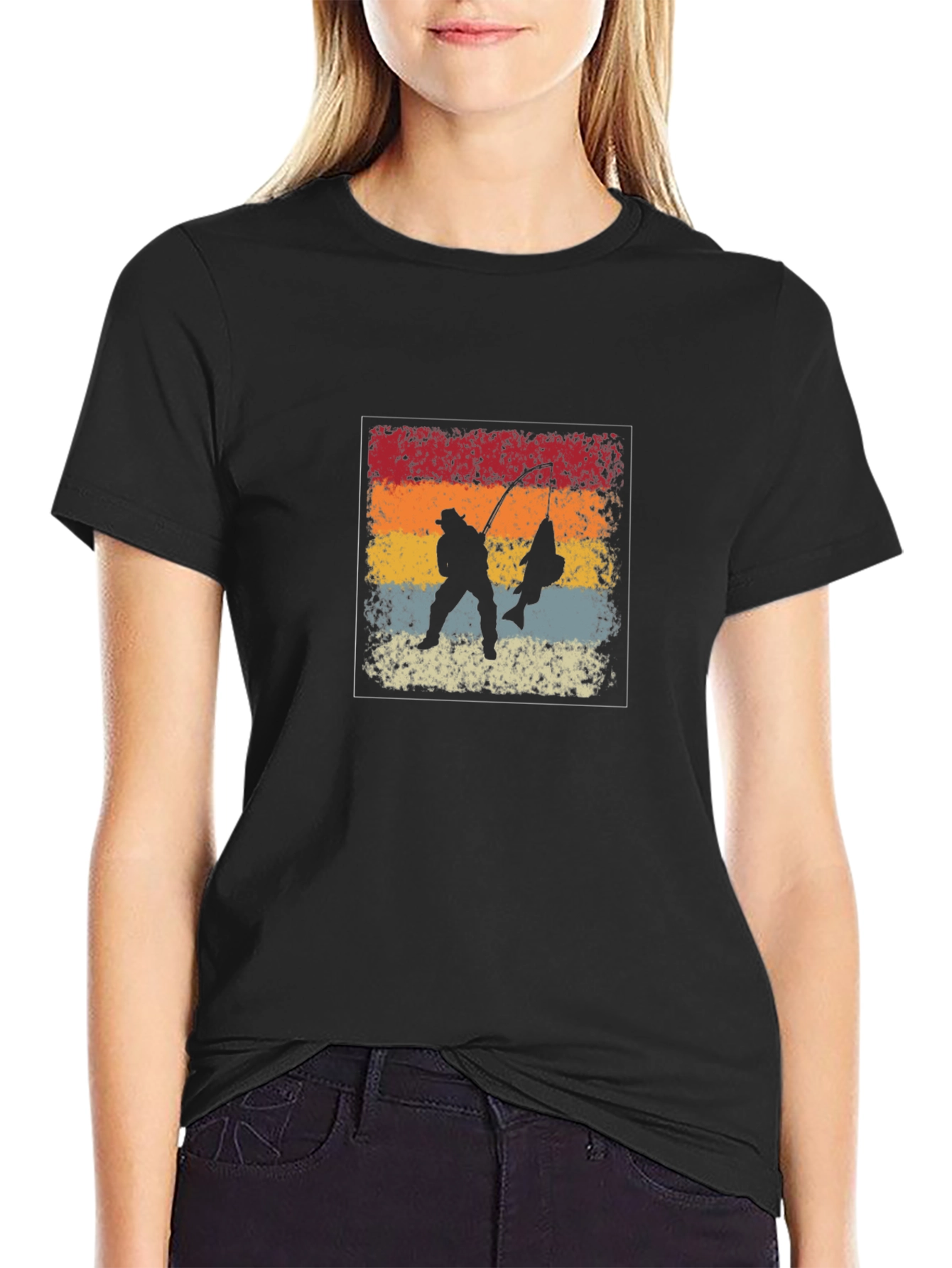 Retro Fishing T-Shirt - Fishermans Catch Tee