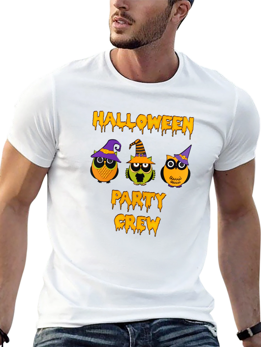 Halloween Party Crew Owl T-Shirt