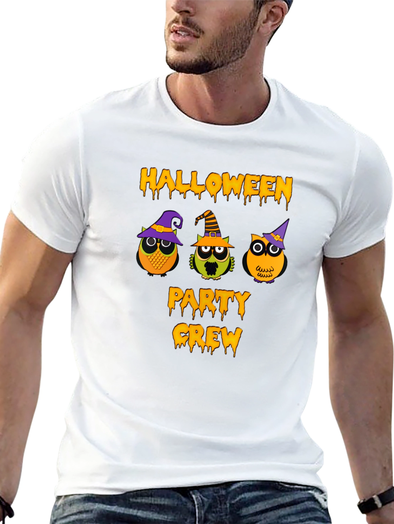 Halloween Party Crew Owl T-Shirt