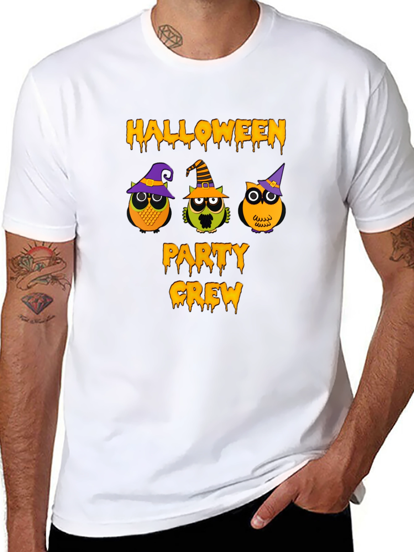 Halloween Party Crew Owl T-Shirt