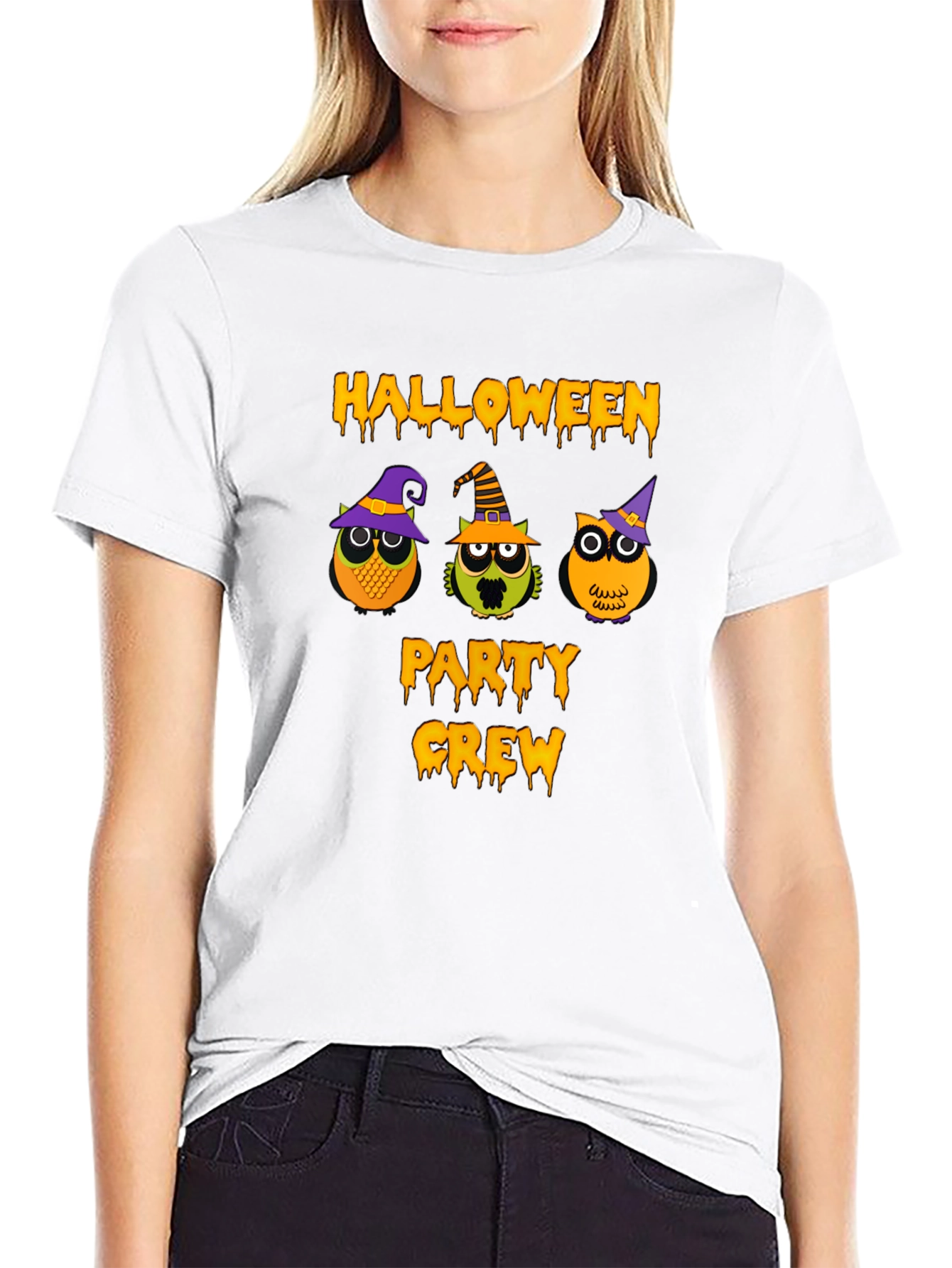 Halloween Party Crew Owl T-Shirt