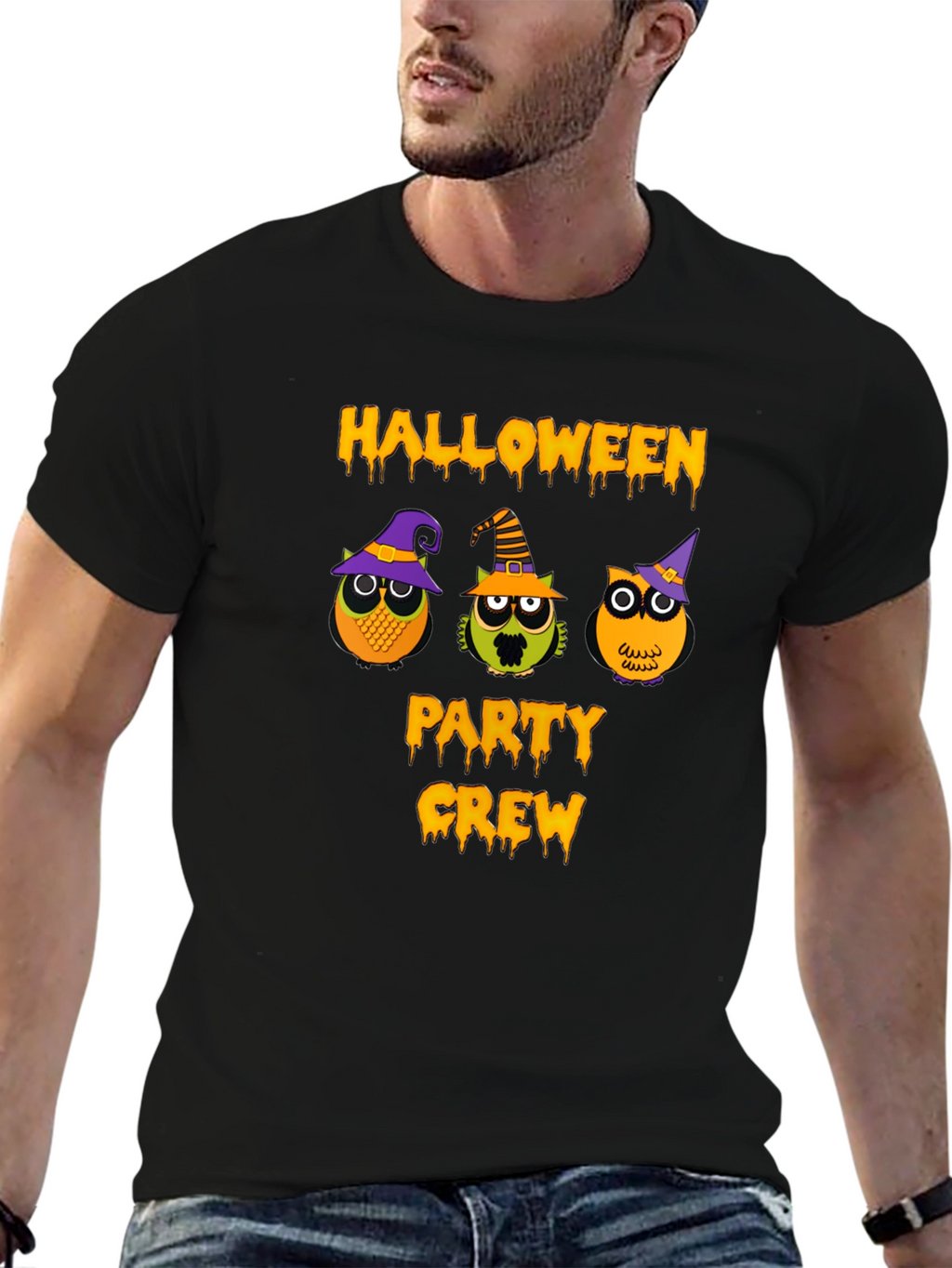 Halloween Party Crew Owl T-Shirt