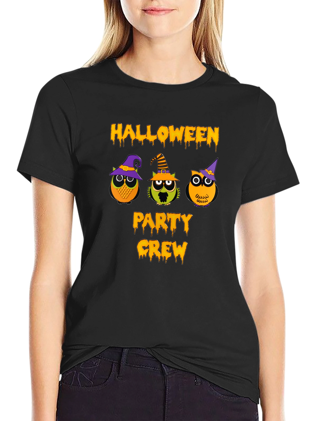 Halloween Party Crew Owl T-Shirt