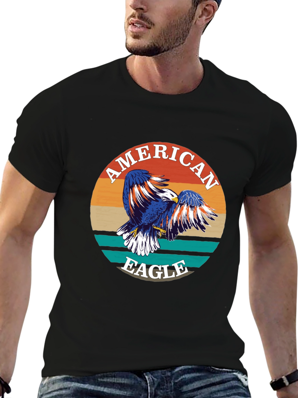 American Eagle Graphic Print Crewneck T-Shirt