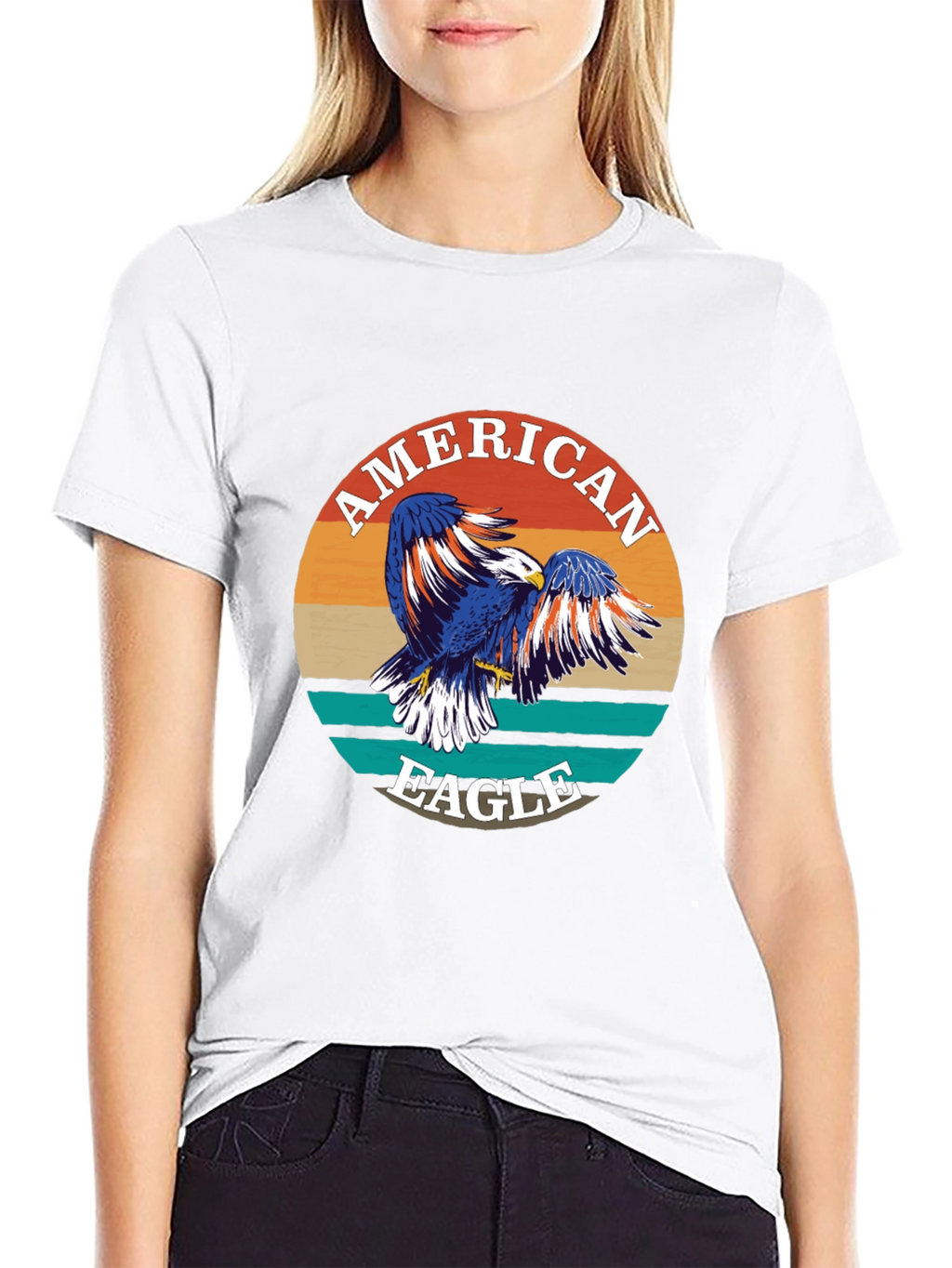 American Eagle Graphic Print Crewneck T-Shirt