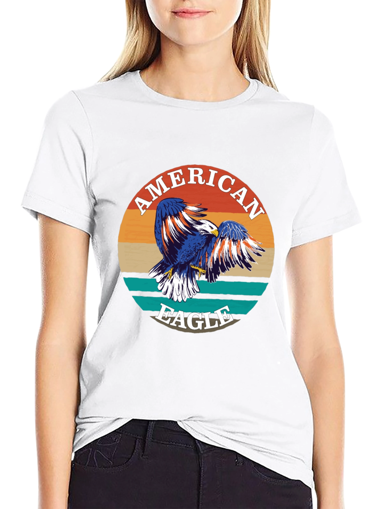American Eagle Graphic Print Crewneck T-Shirt