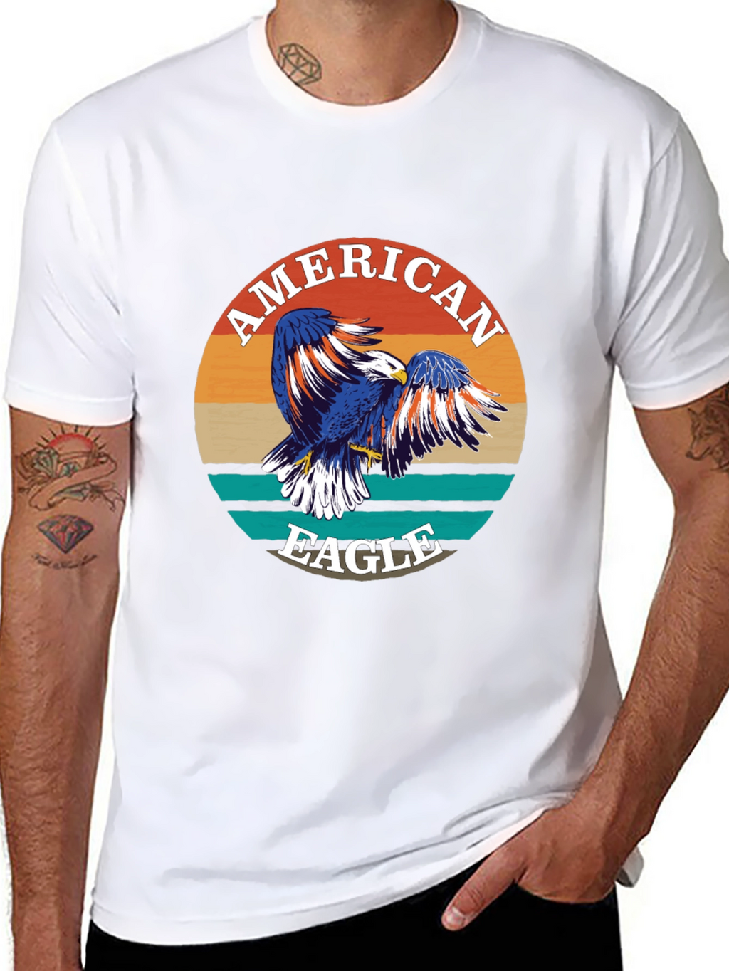 American Eagle Graphic Print Crewneck T-Shirt