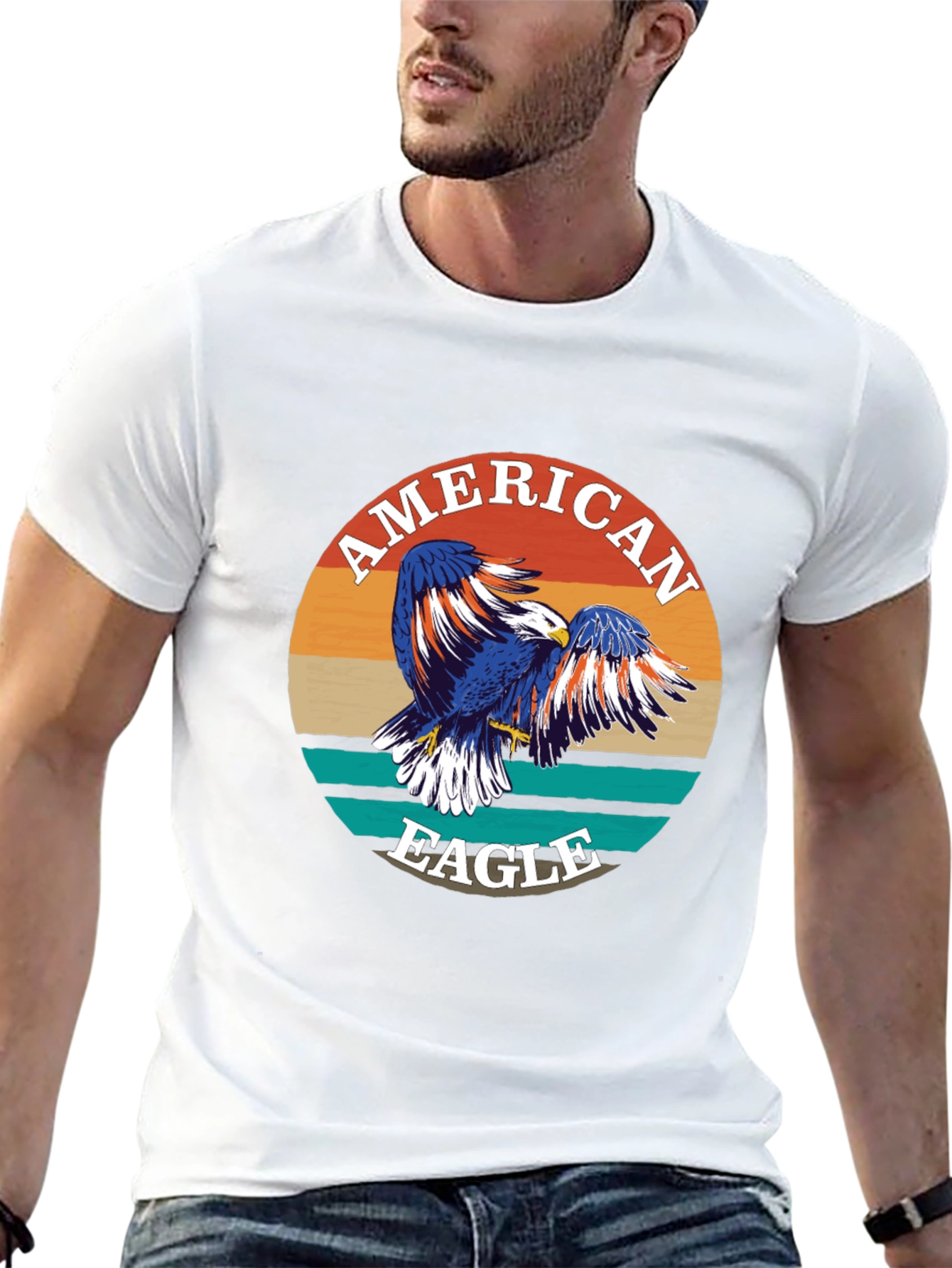 American Eagle Graphic Print Crewneck T-Shirt