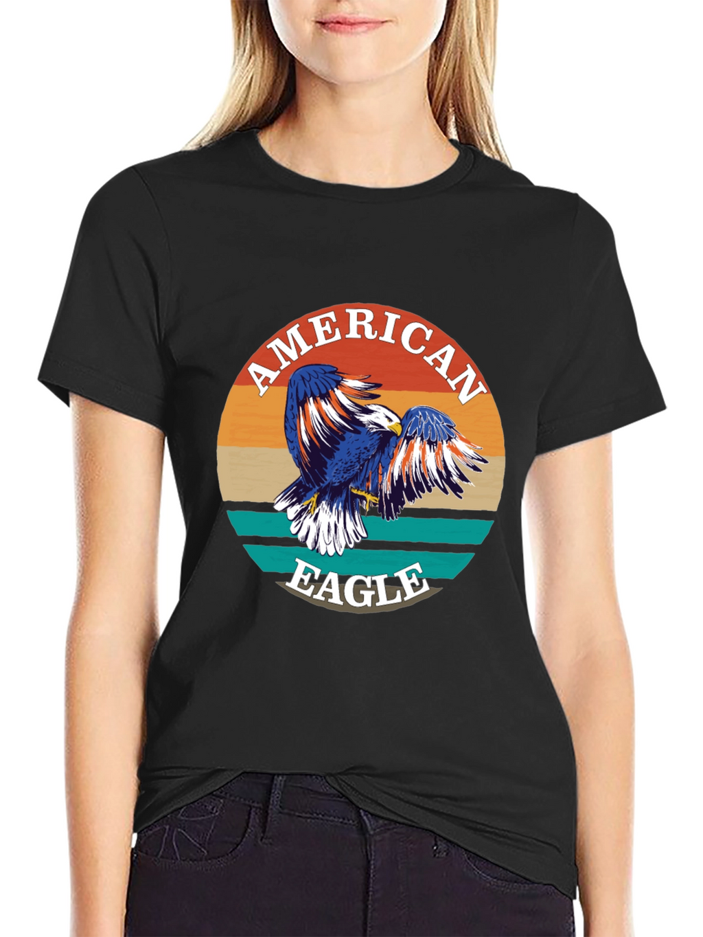 American Eagle Graphic Print Crewneck T-Shirt
