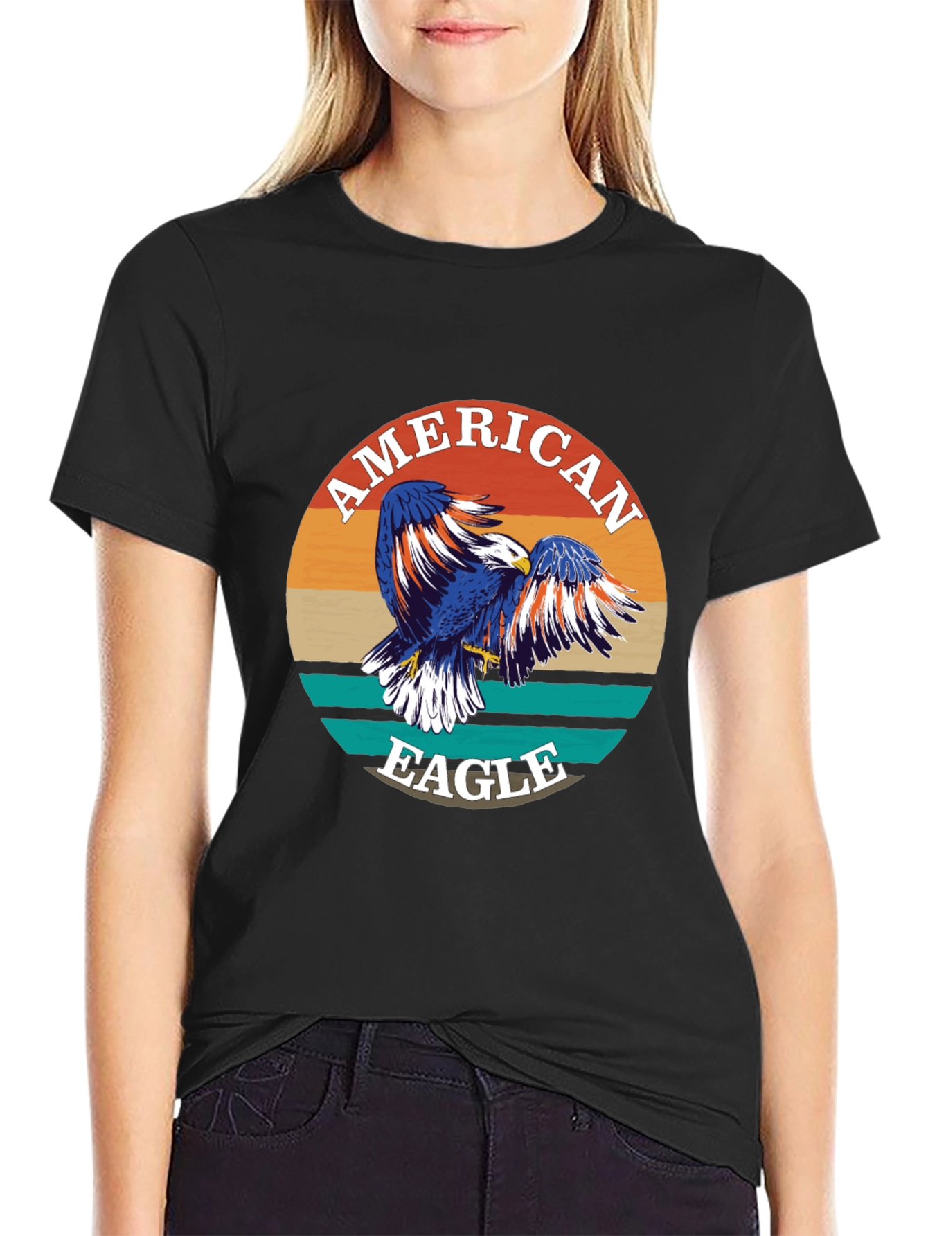 American Eagle Graphic Print Crewneck T-Shirt