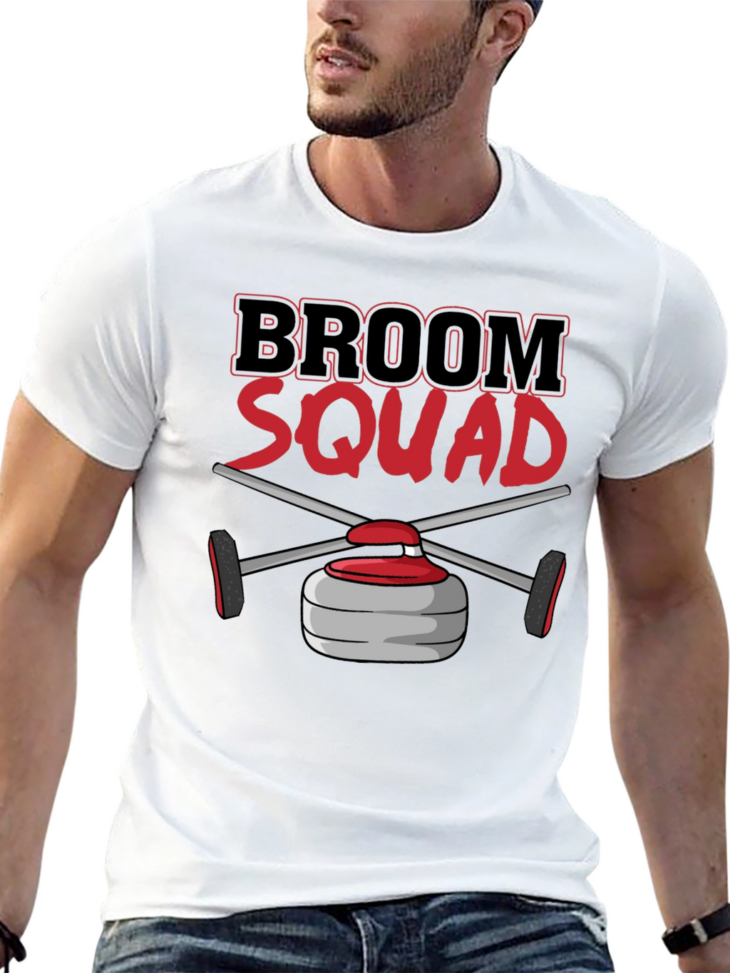 Broom Squad Curling T-Shirt - Novelty Sports Tee