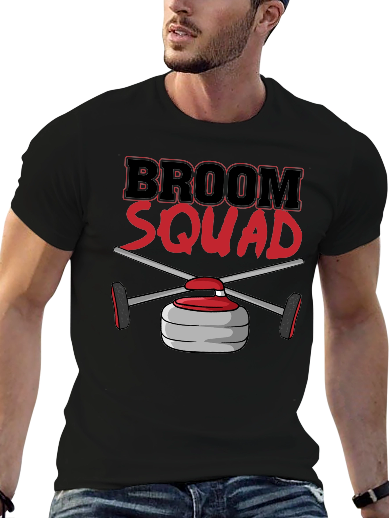 Broom Squad Curling T-Shirt - Novelty Sports Tee