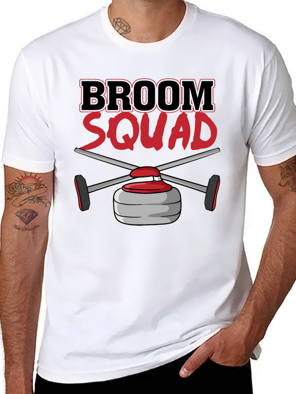 Broom Squad Curling T-Shirt - Novelty Sports Tee