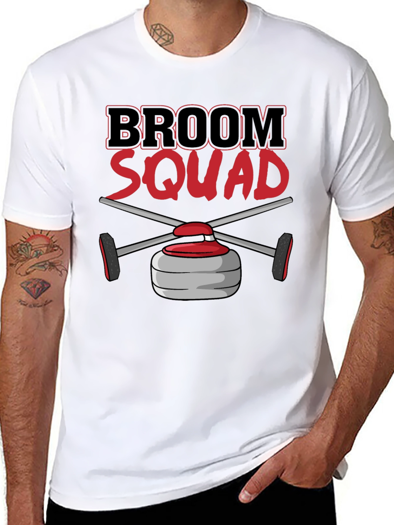 Broom Squad Curling T-Shirt - Novelty Sports Tee