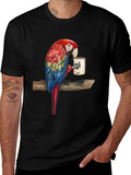 Parrot Sipping Coffee T-Shirt
