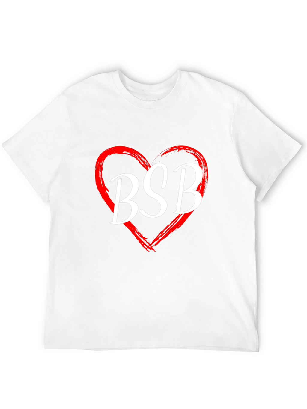 BSB Heart Graphic Tee - Black Cotton T-Shirt