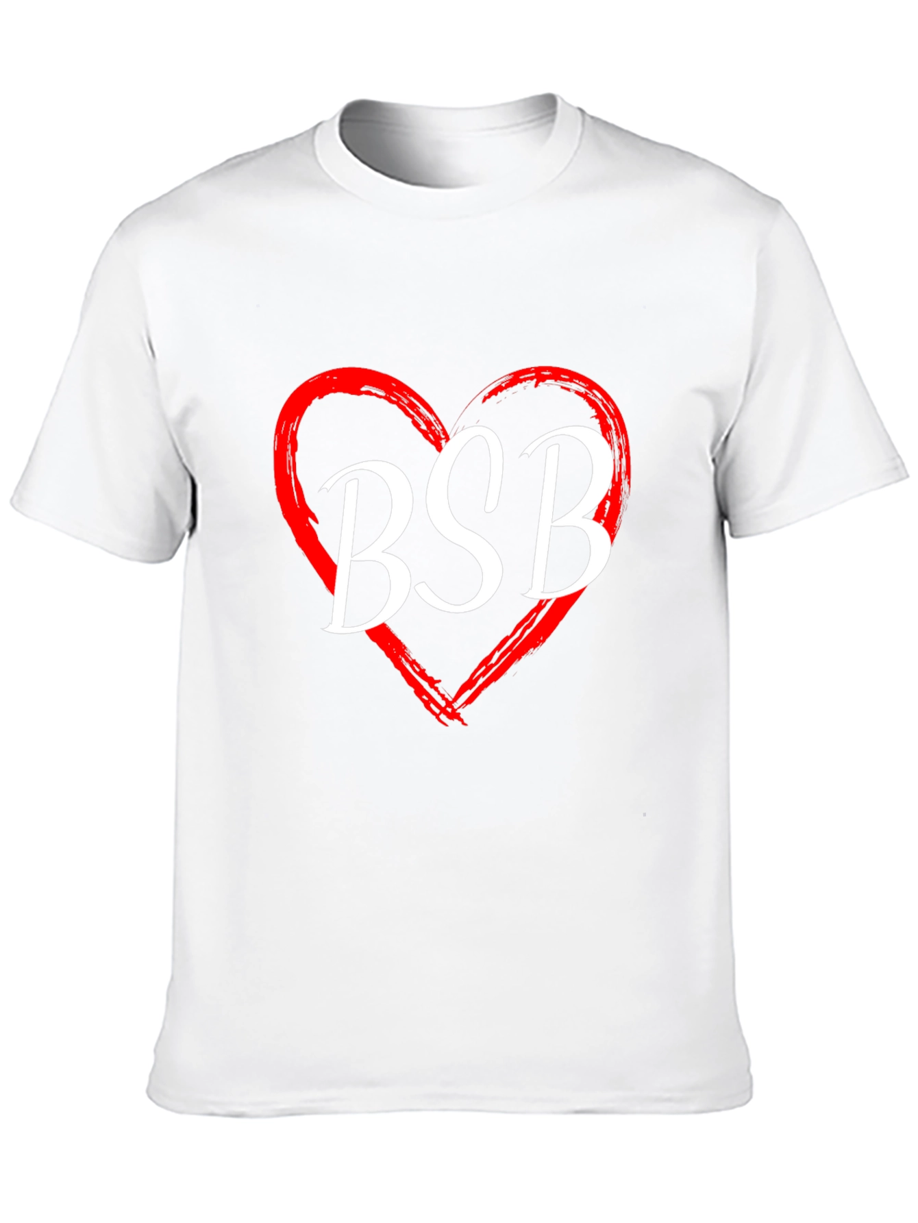 BSB Heart Graphic Tee - Black Cotton T-Shirt