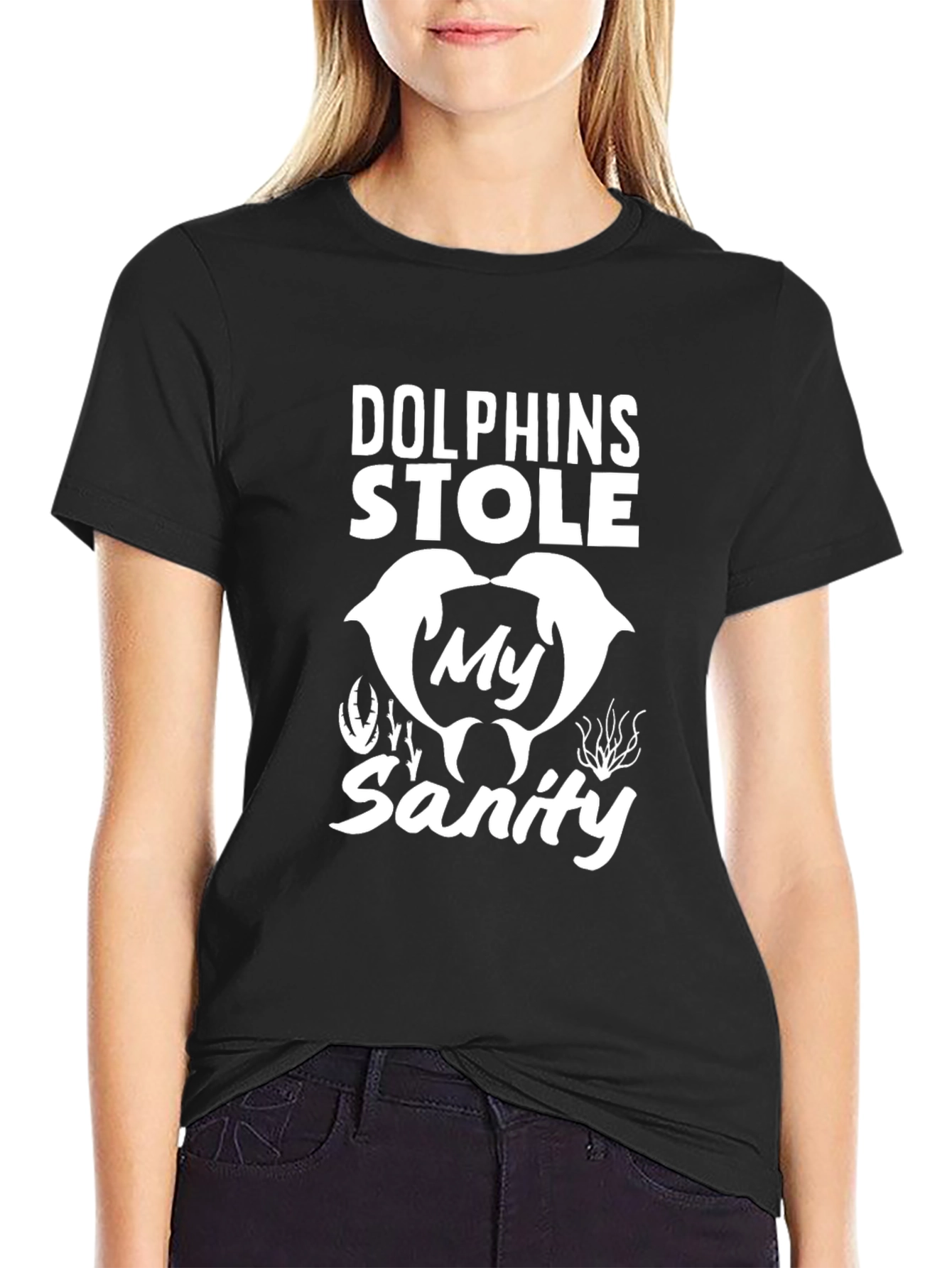 Dolphins Stole My Sanity Graphic Tee