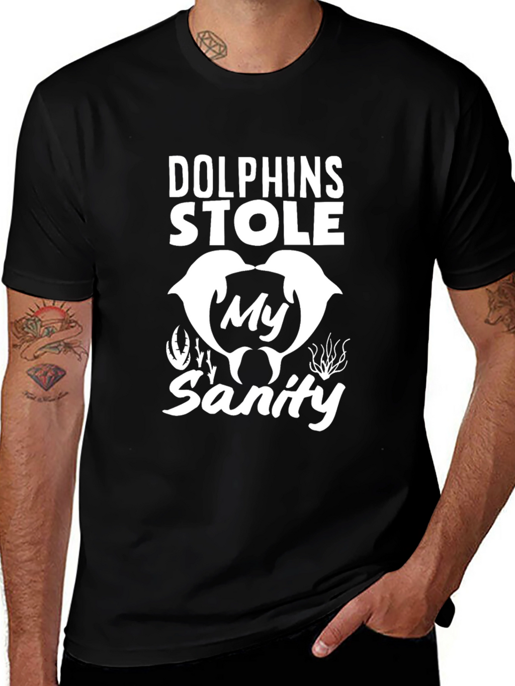 Dolphins Stole My Sanity Graphic Tee