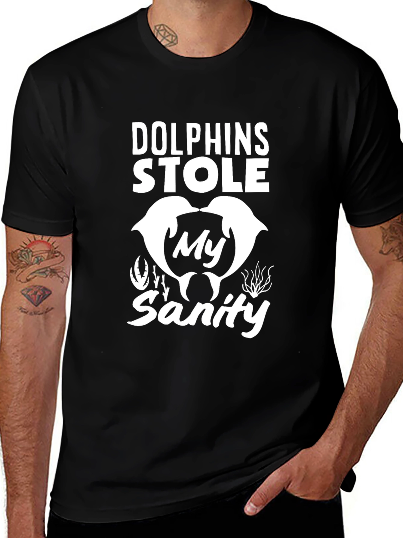 Dolphins Stole My Sanity Graphic Tee