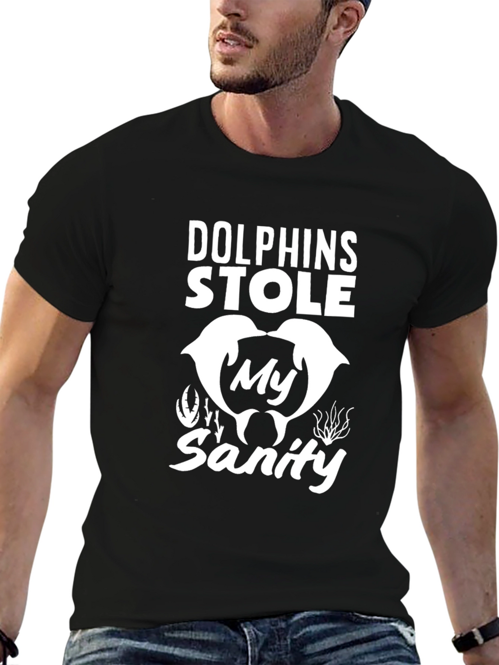 Dolphins Stole My Sanity Graphic Tee