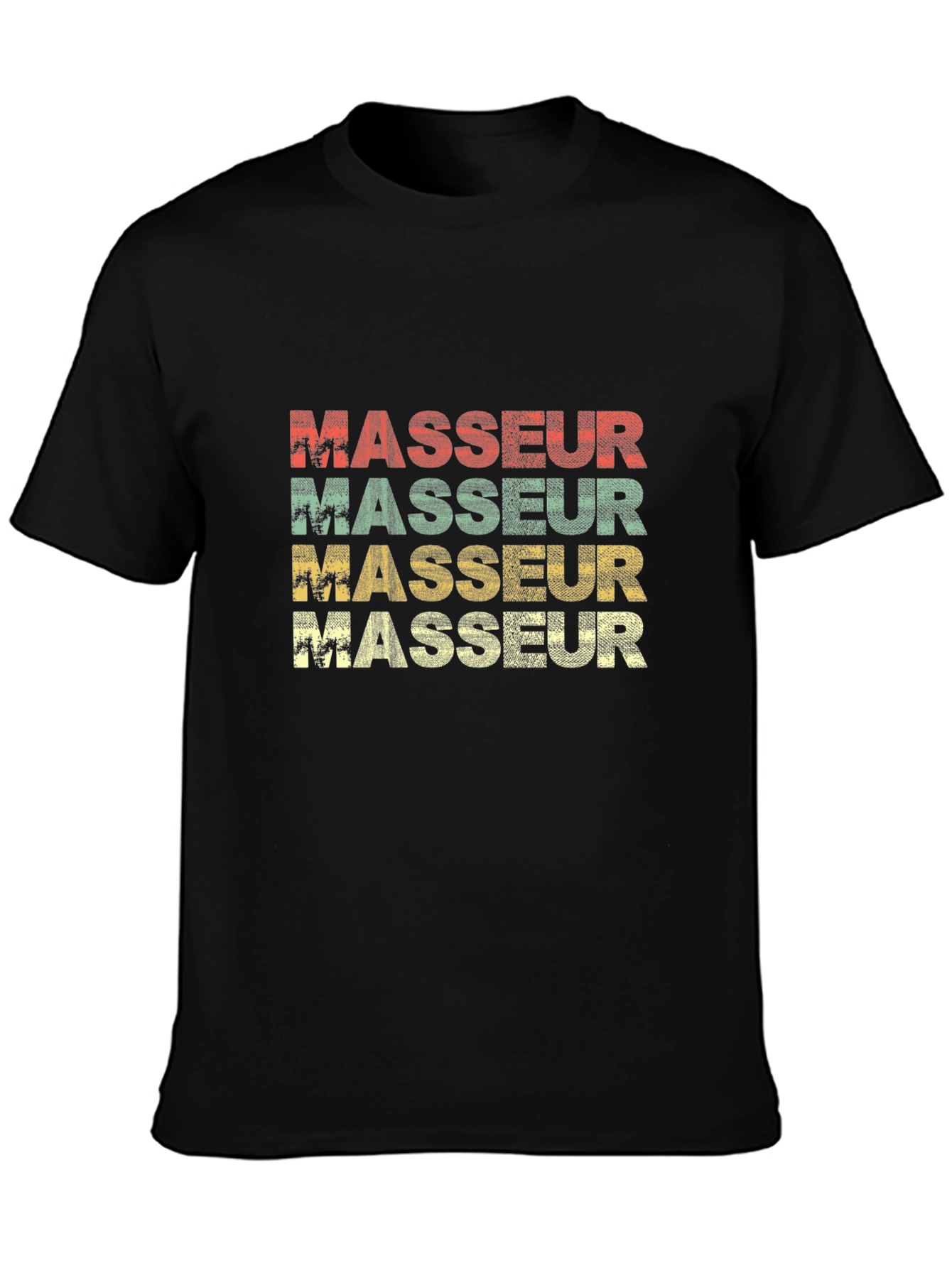Retro Masseur T-Shirt - Vintage Style Massage Therapist Tee