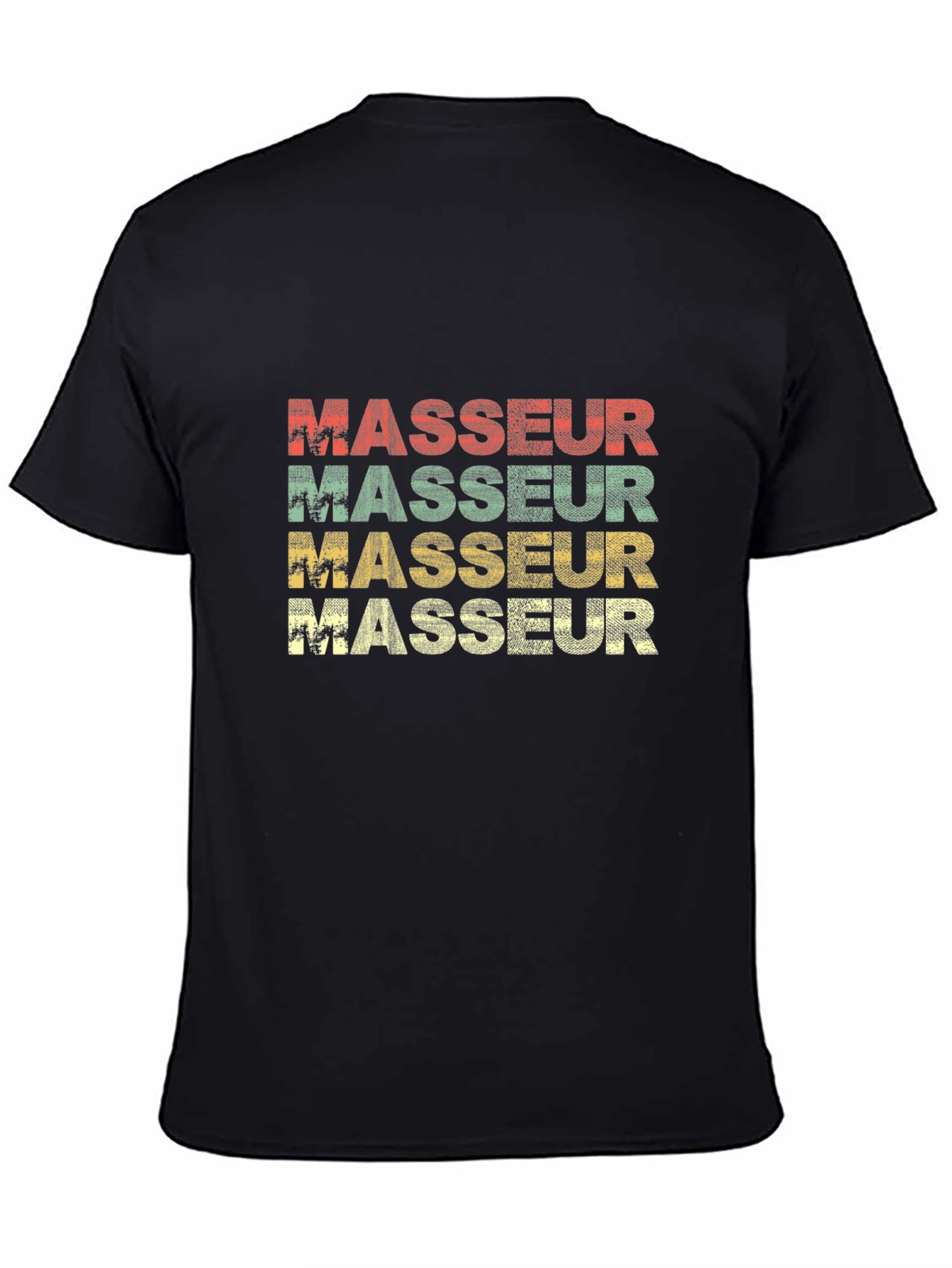 Retro Masseur T-Shirt - Vintage Style Massage Therapist Tee
