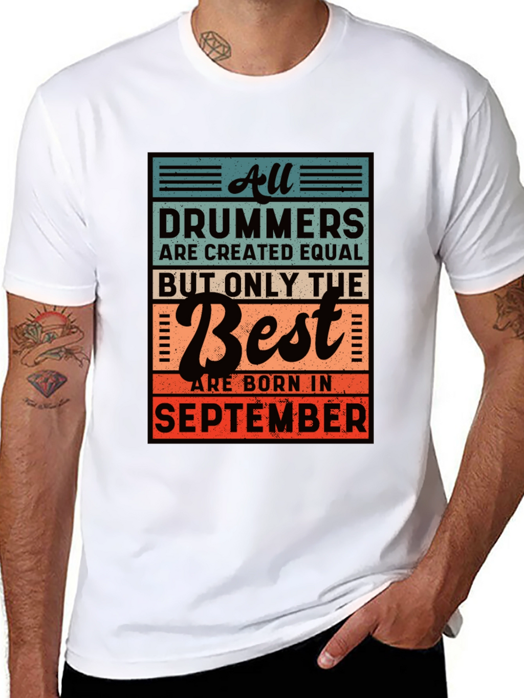 Drummer September Birthday T-Shirt