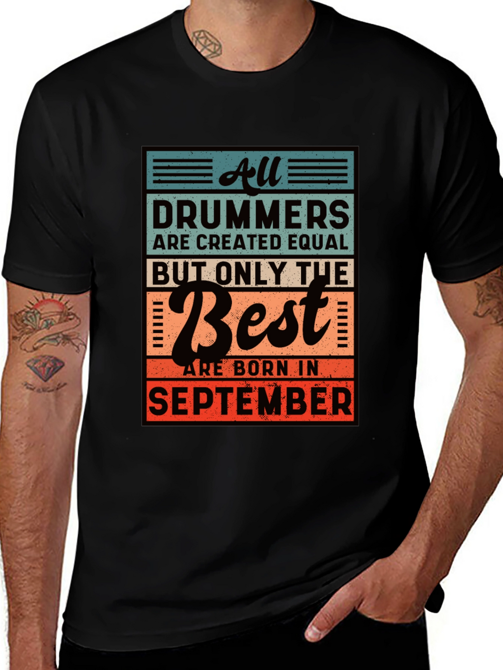 Drummer September Birthday T-Shirt
