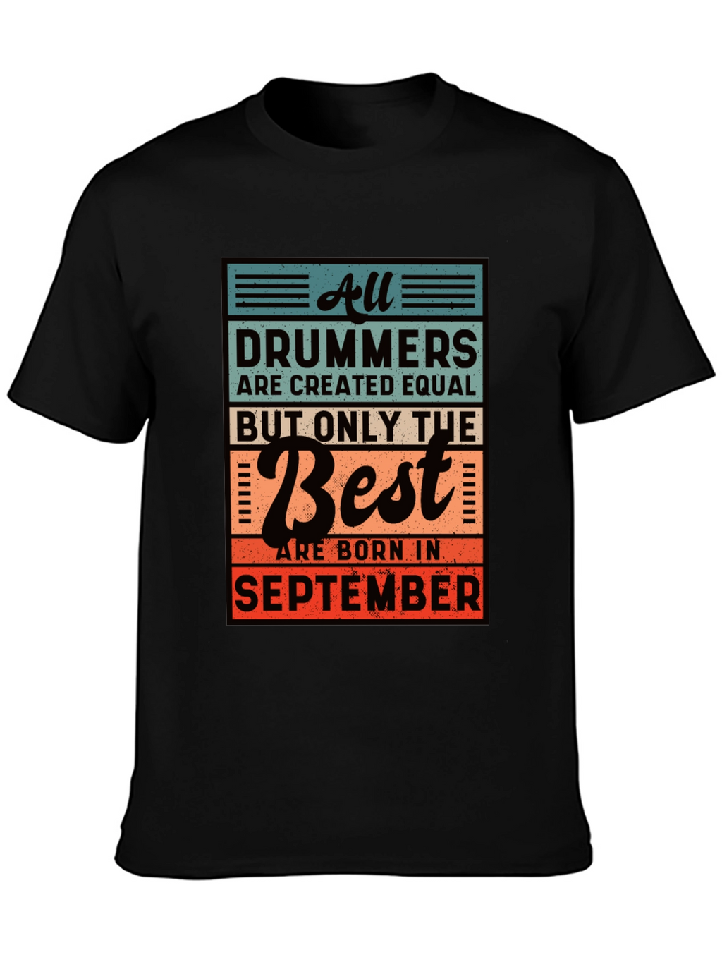 Drummer September Birthday T-Shirt