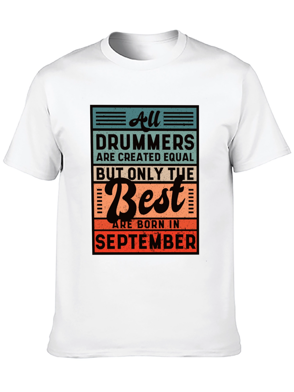 Drummer September Birthday T-Shirt