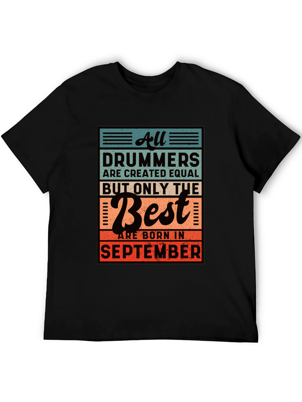 Drummer September Birthday T-Shirt