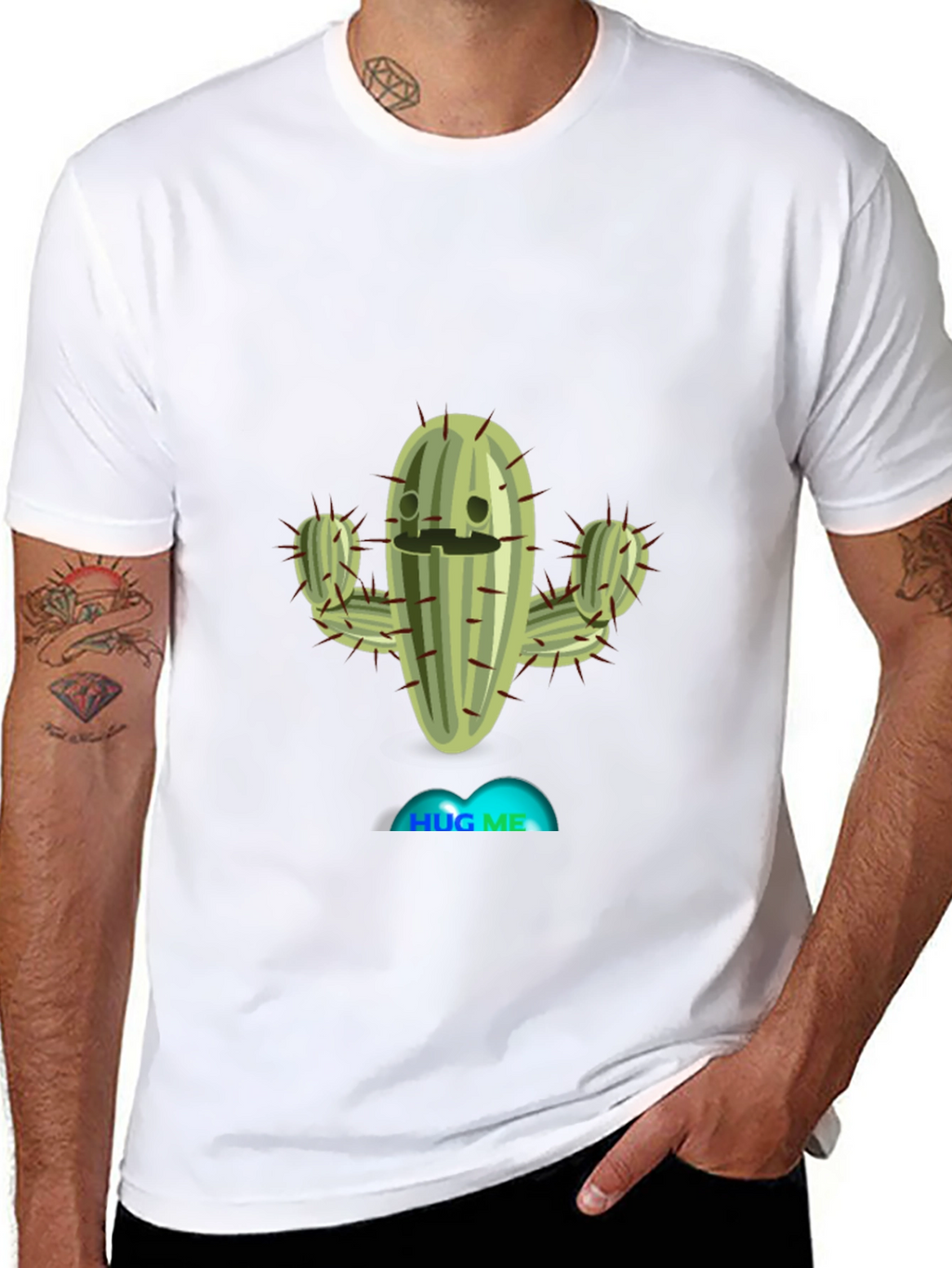 Hug Me Cactus T-Shirt - Funny Plant Tee