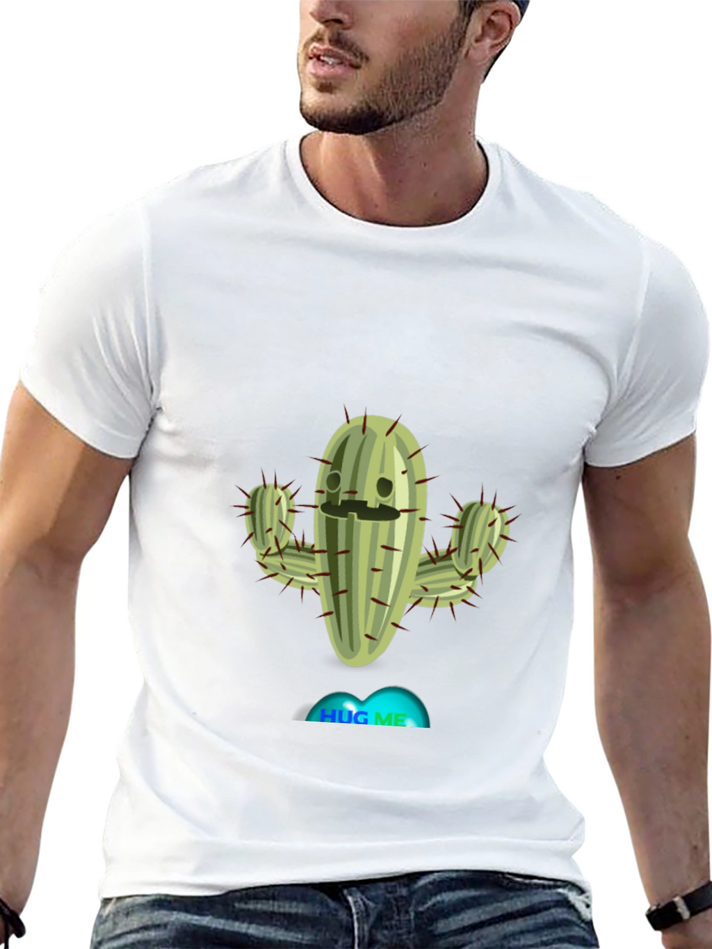 Hug Me Cactus T-Shirt - Funny Plant Tee