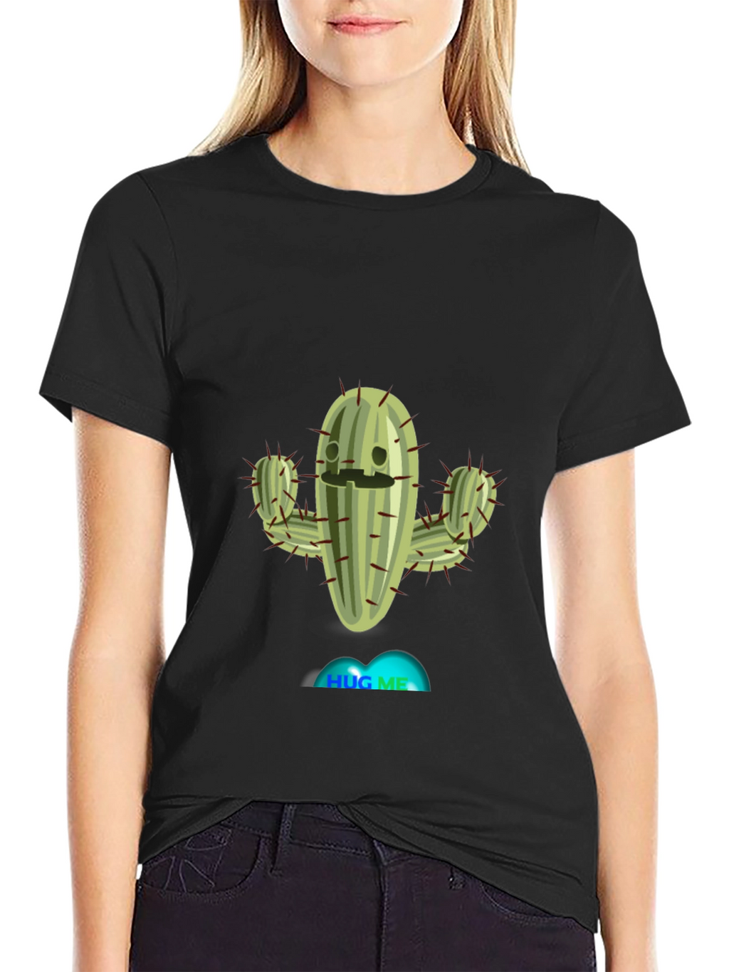 Hug Me Cactus T-Shirt - Funny Plant Tee