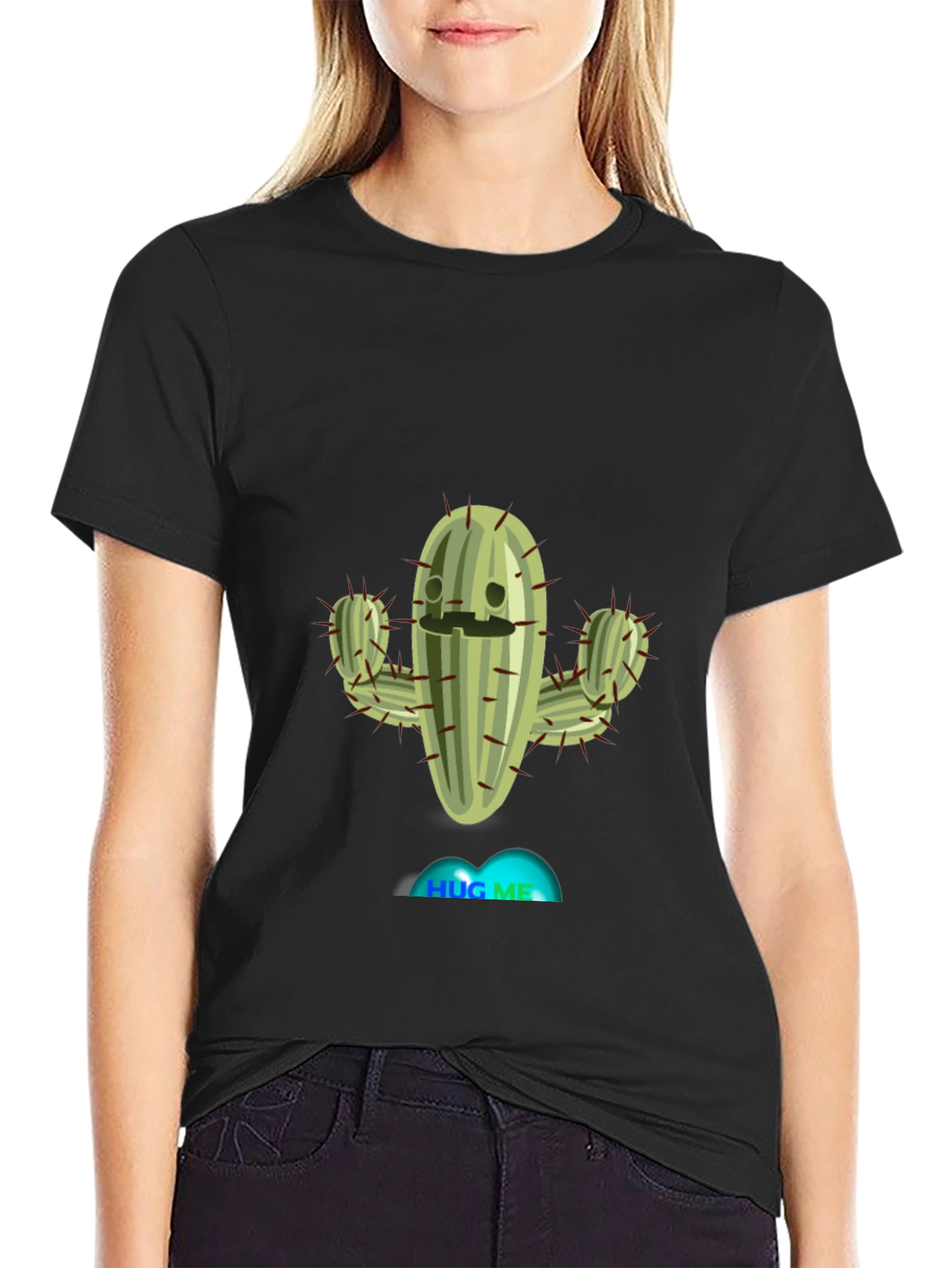 Hug Me Cactus T-Shirt - Funny Plant Tee