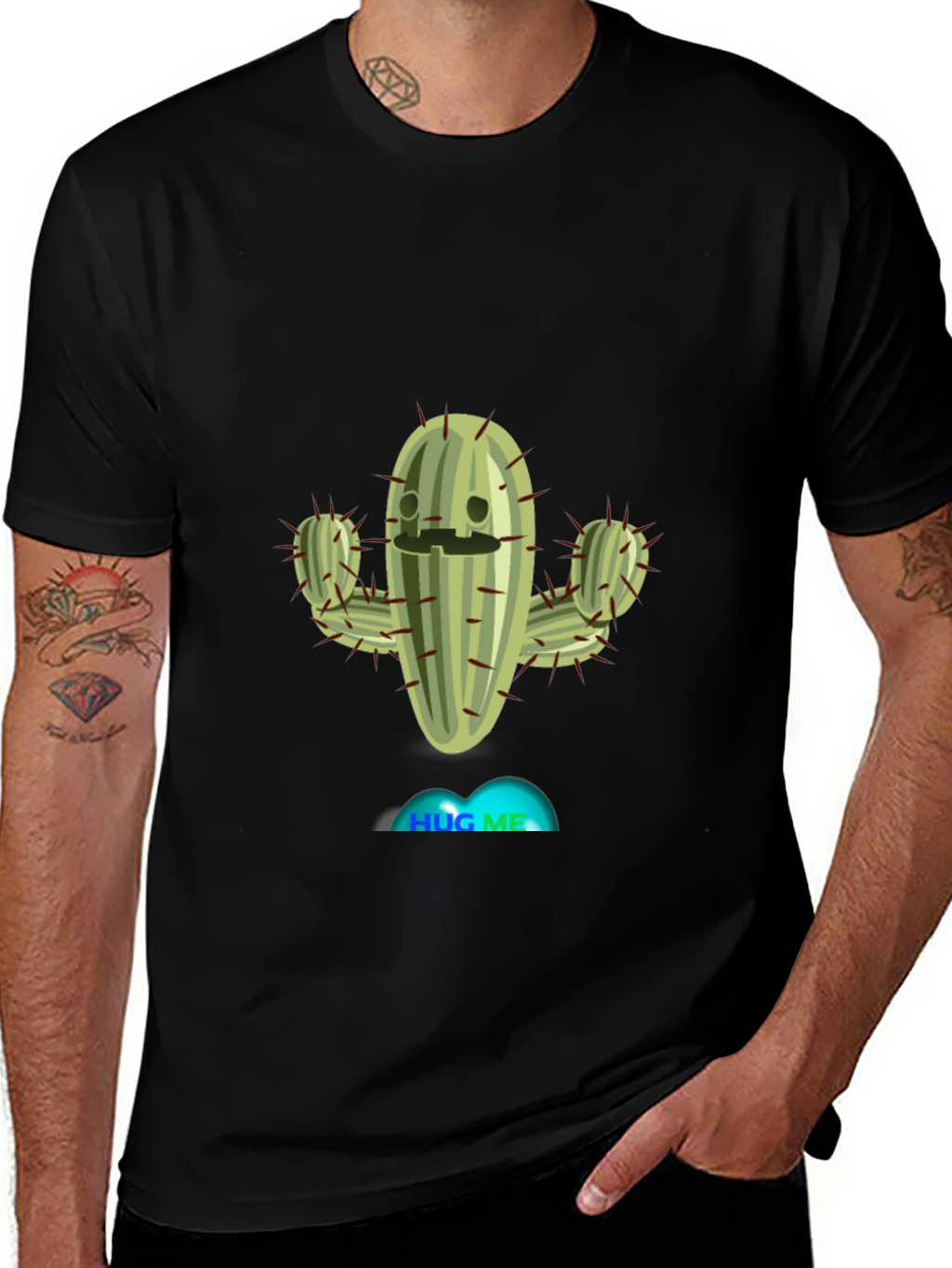 Hug Me Cactus T-Shirt - Funny Plant Tee